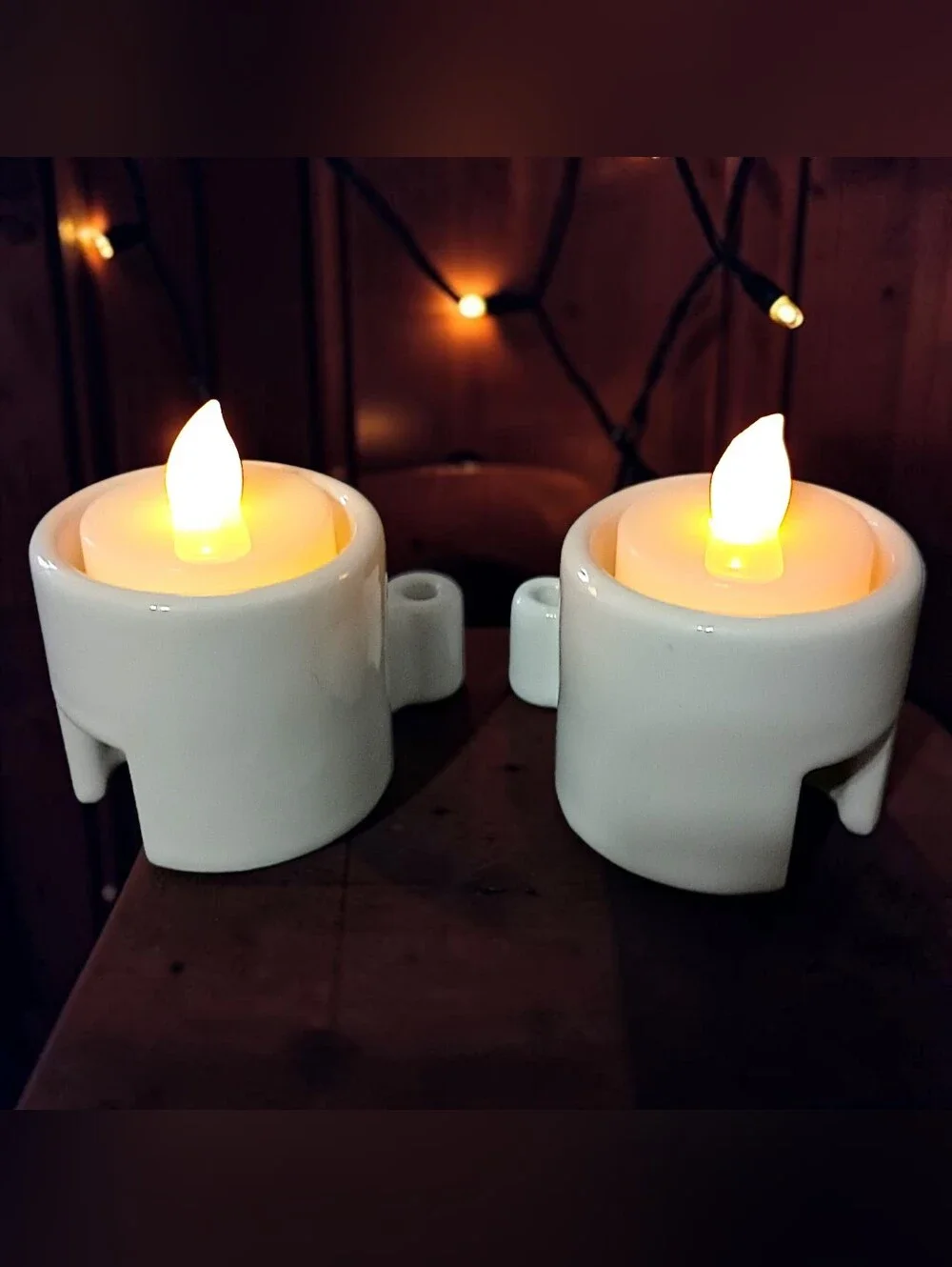 2 IKEA Tea Light Interlock Candle Holders PS Varmeljushallare Ehlen Johansson